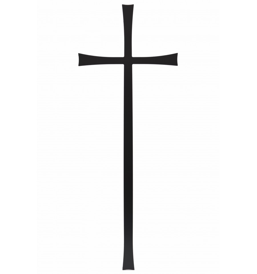 KRZYŻ ZE STALI NIERDZEWNEJ KW2 czarny